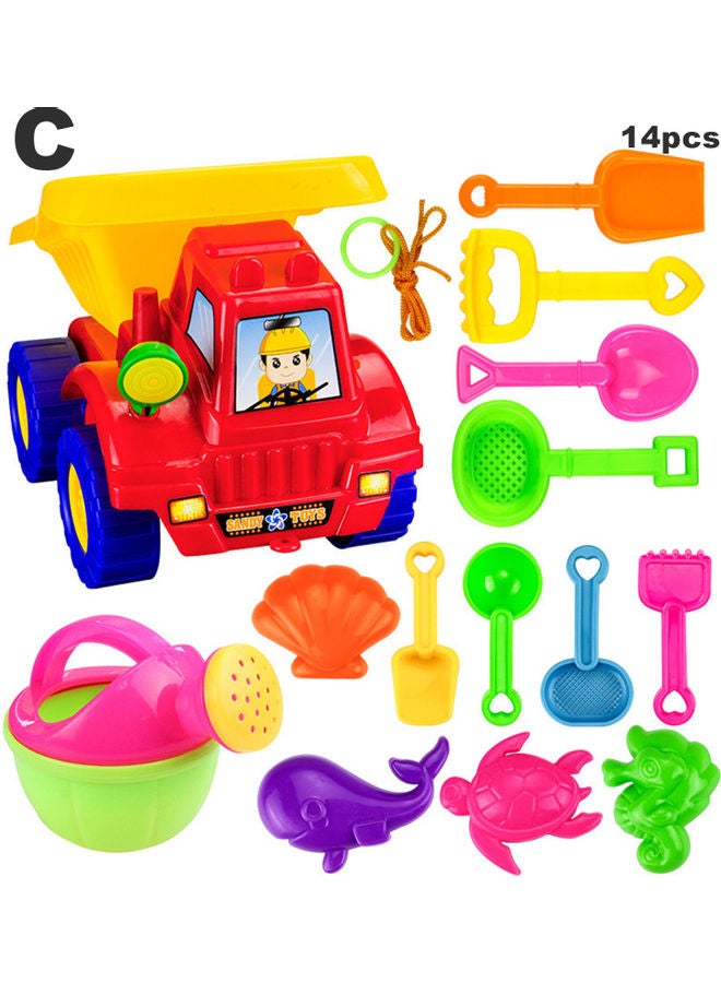14-Piece Portable Beach Sandbox Set - Image 1