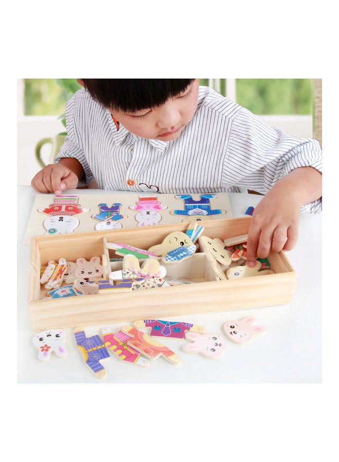 Rabbits Changing Clothes Puzzles Set With Storage Box - Image 2