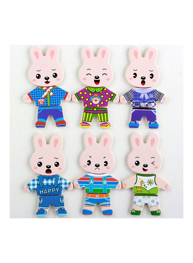 Rabbits Changing Clothes Puzzles Set With Storage Box - Image 4