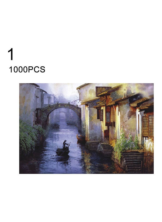 مجموعة أحجية قطع تركيب بتصميم منظر طبيعي مكونة من 1000 قطعة - Image 2