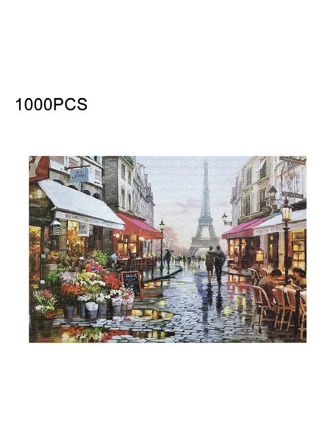 مجموعة أحجية قطع تركيب الصور بتصميم زوجين تحت المطر مكونة من 1000 قطعة - Image 1