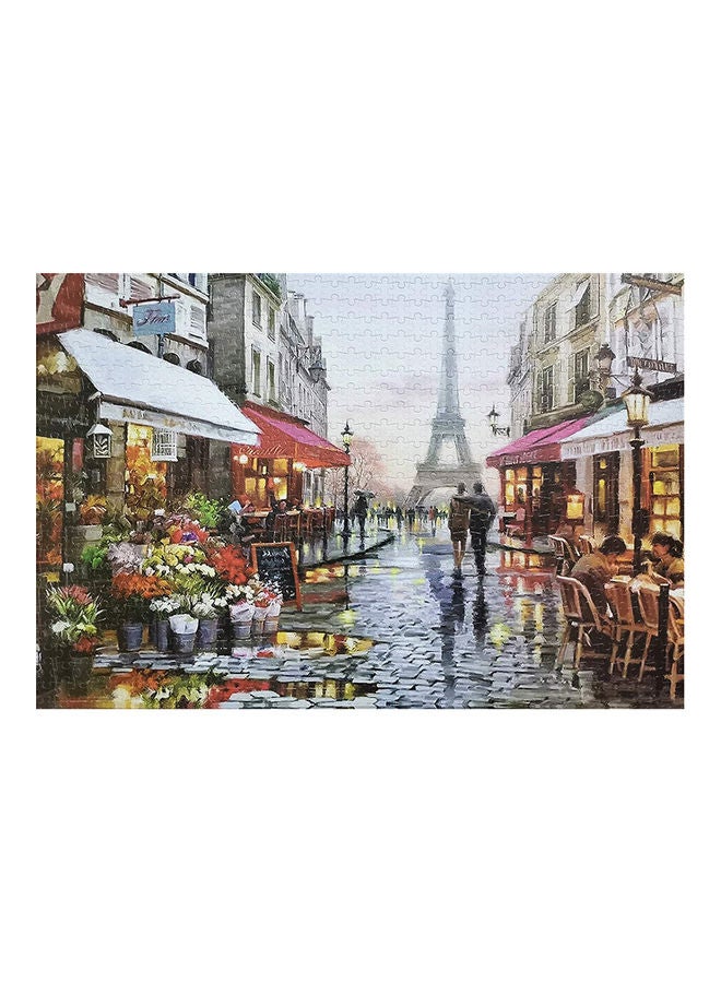 مجموعة أحجية قطع تركيب الصور بتصميم زوجين تحت المطر مكونة من 1000 قطعة - Image 3