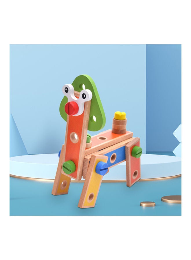 مجموعة أحجيات قطع تركيب مكعبات تعليمية بتصميم أشكال هندسية - Image 2