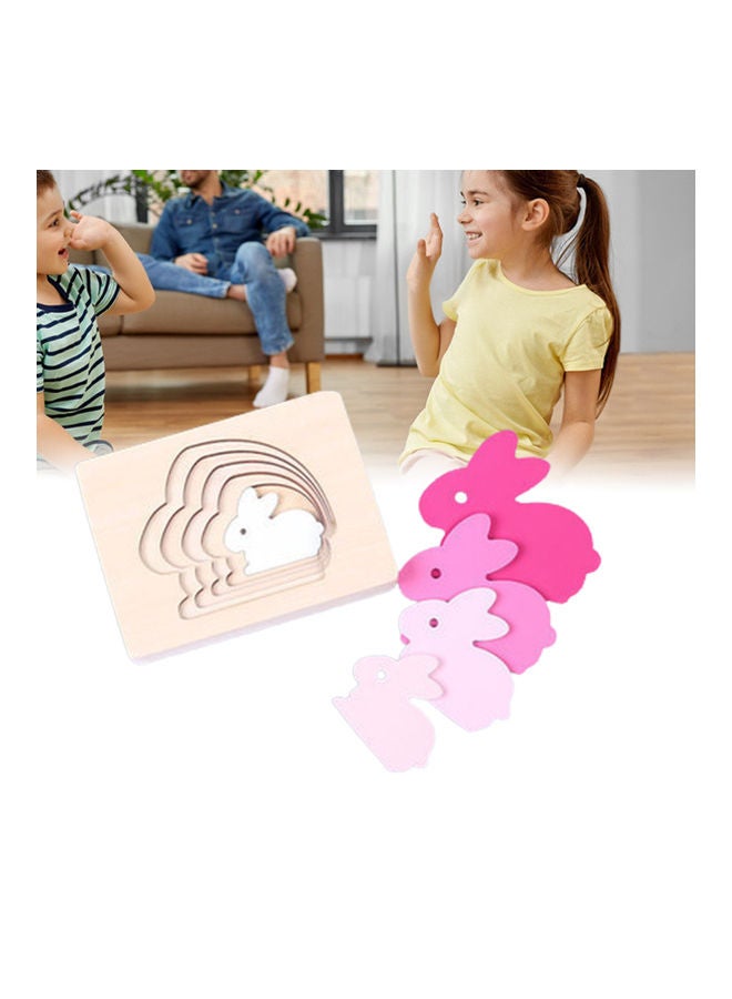 أحجية قطع تركيب الصور ثلاثية الأبعاد ومتعددة الطبقات بتصميم حيوانات للتعليم المبكر - Image 2