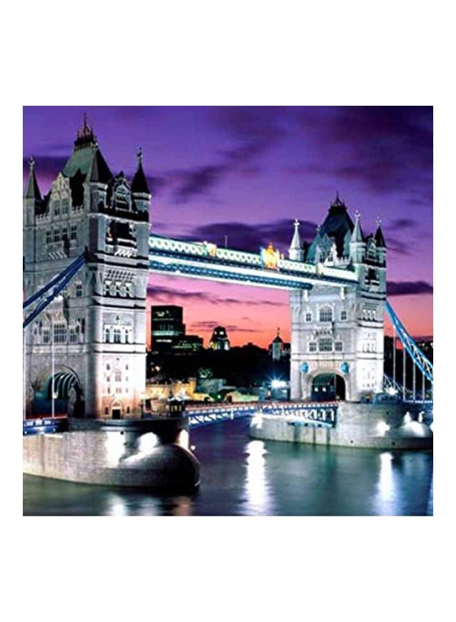 مجموعة أحجية قطع تركيب الصور الورقية بتصميم جسر وبرج مكونة من 1000 قطعة - Image 4