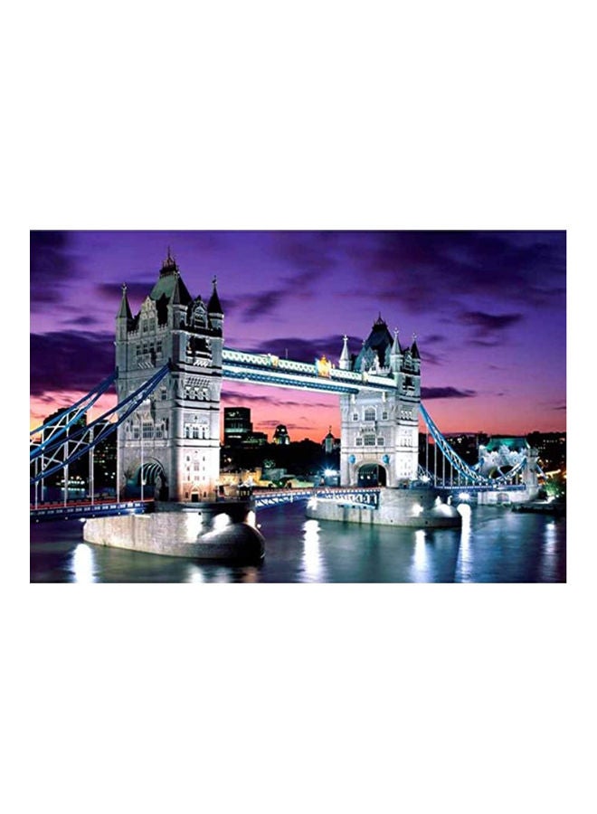 مجموعة أحجية قطع تركيب الصور الورقية بتصميم جسر وبرج مكونة من 1000 قطعة - Image 5