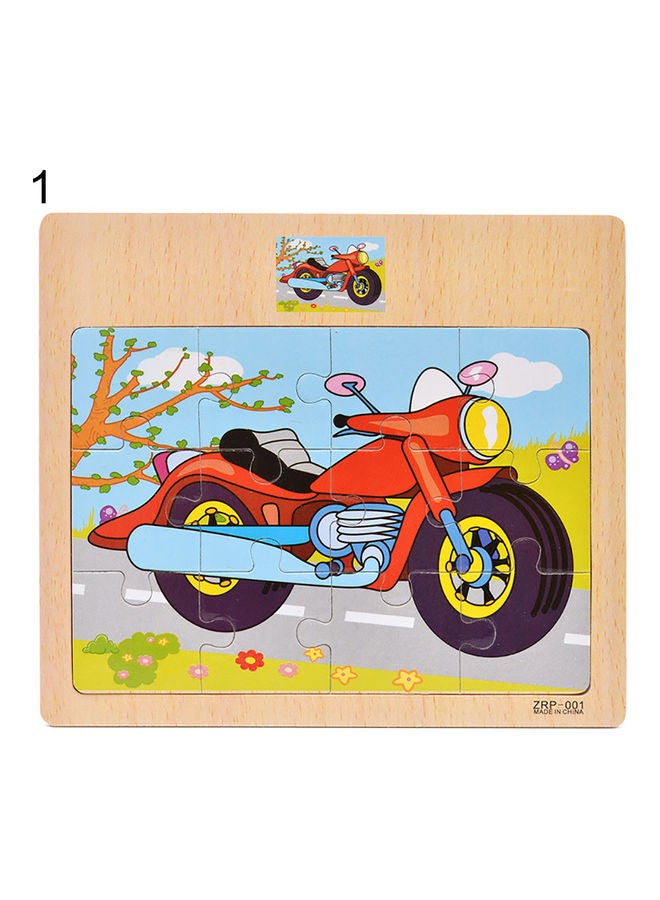 Generic - Wooden Vehicle Car Themed Jigsaw Puzzles Set - Image 1