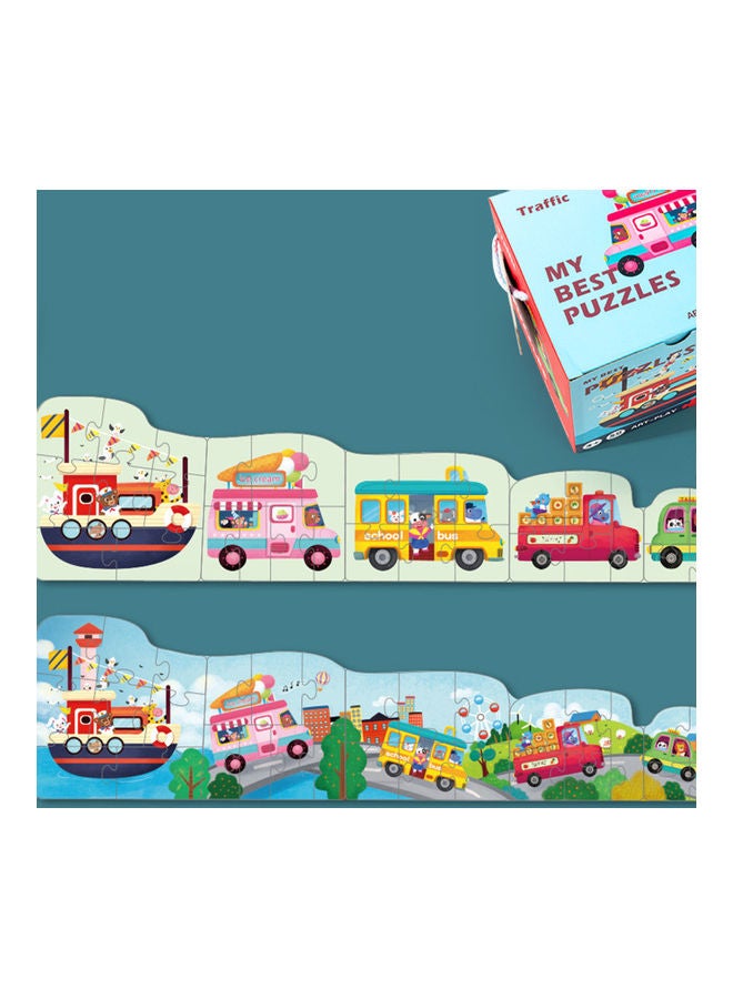 6-Piece Wooden Double-Sided 3D Puzzles Set - Image 4