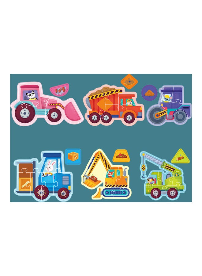 6-Piece Wooden Double-Sided 3D Puzzles Set - Image 5