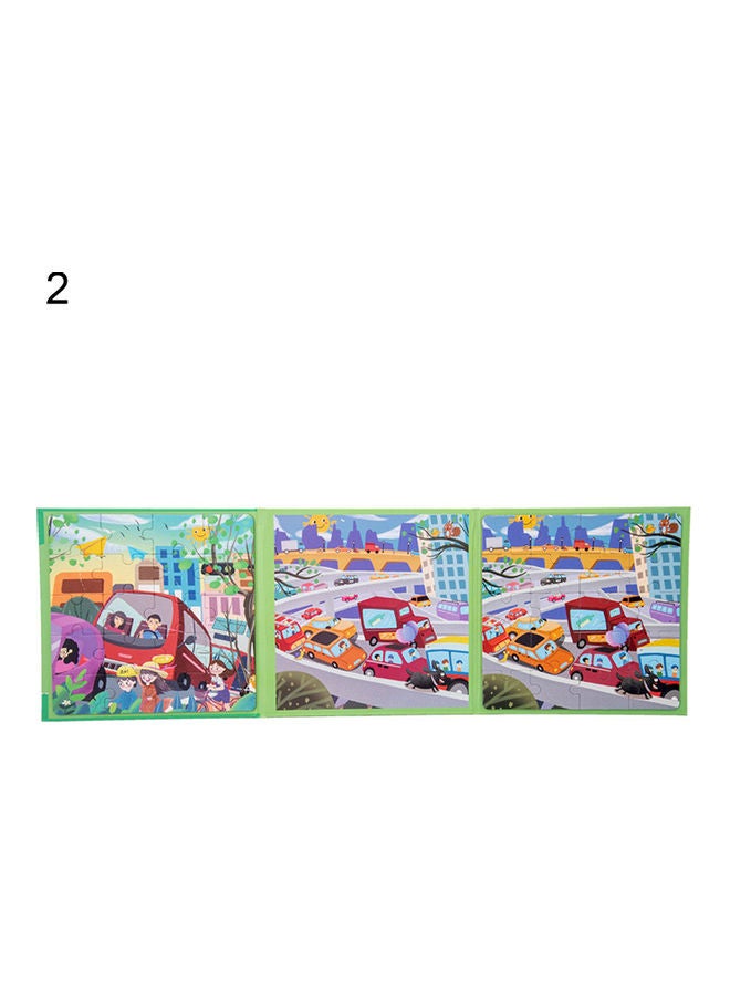 لعبة أحجية قطع تركيب الصور التعليمية بتصميم كرتوني مغناطيسي للتعليم المبكر - Image 1