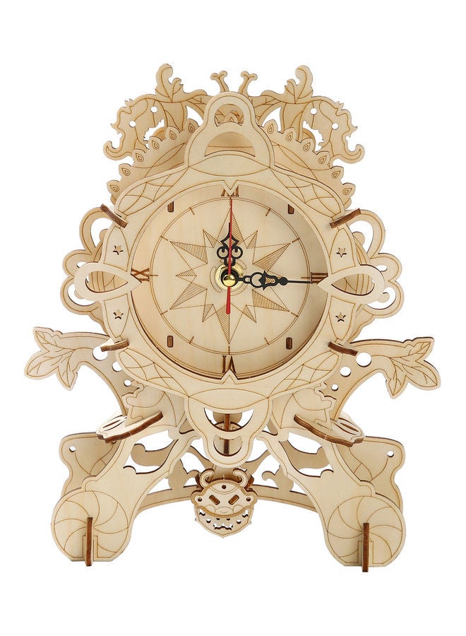 Vintage Desk Clock Puzzle 25x5x15cm - Image 1