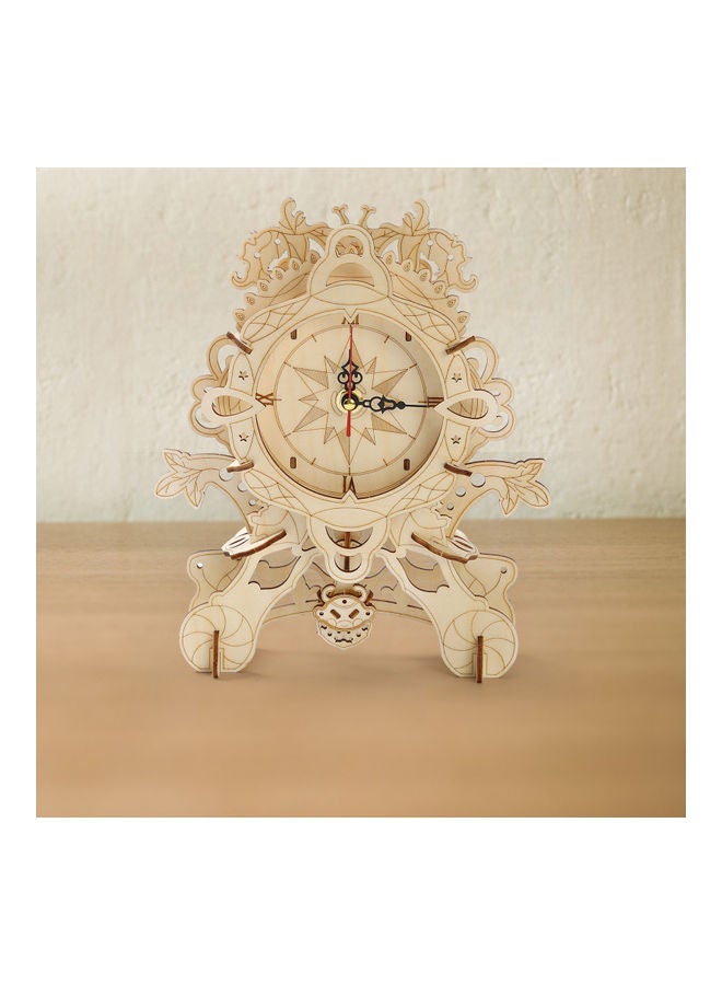 Vintage Desk Clock Puzzle 25x5x15cm - Image 4