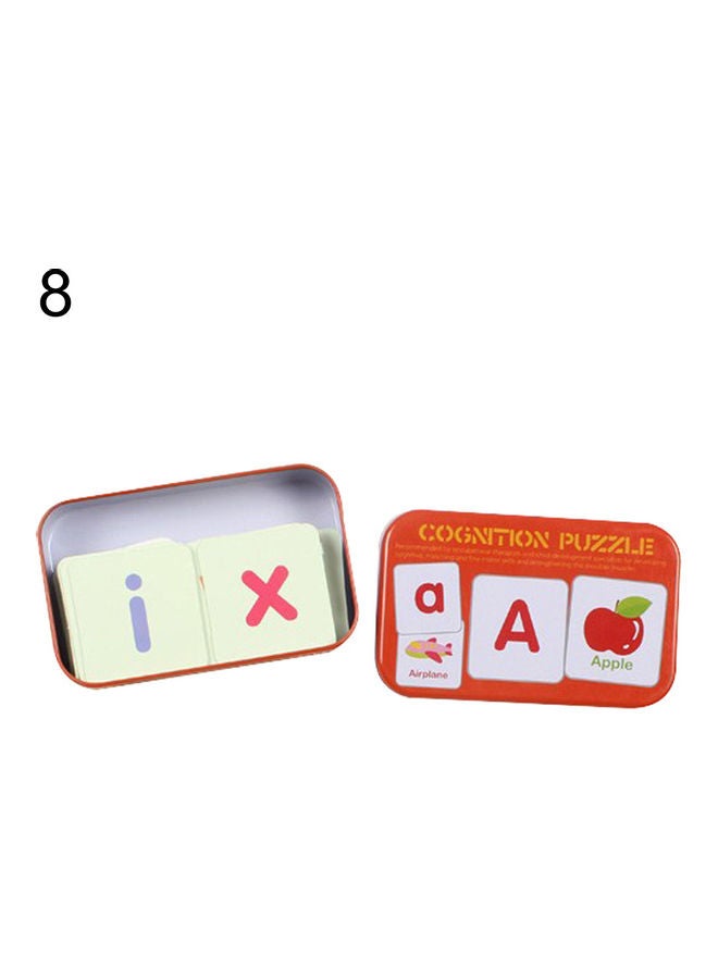 Baby Fruit Animal Cognition Cards Chinese English Learning Puzzles Education Toy - Image 1