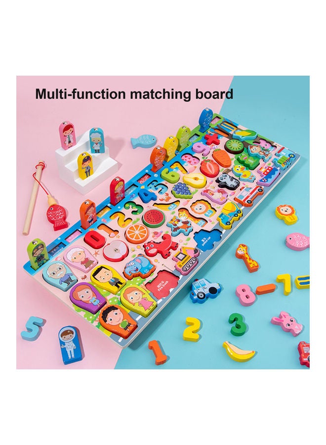 Wooden Educational Pegged Puzzle Board - Image 1