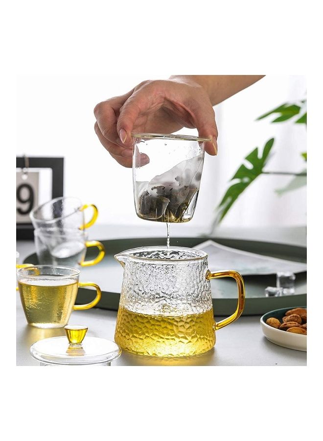 5-Piece Glass Teapot Set Clear 10x11cm