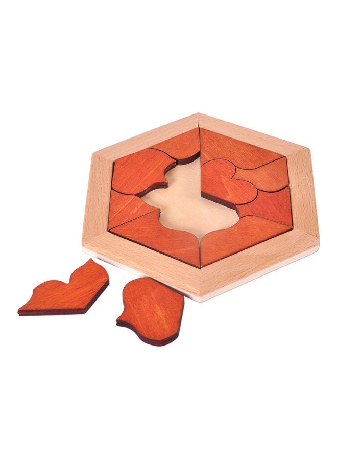 11-Piece Wooden Hexagonal Sudoku Puzzle - Image 3