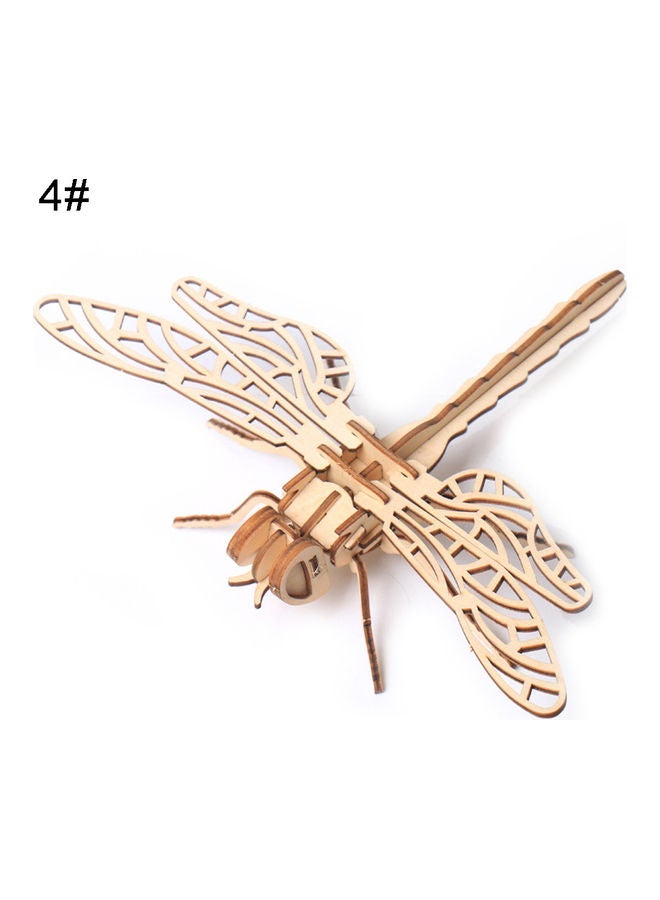 أحجية قطع تركيب خشبية ثلاثية الأبعاد بتصميم حشرة