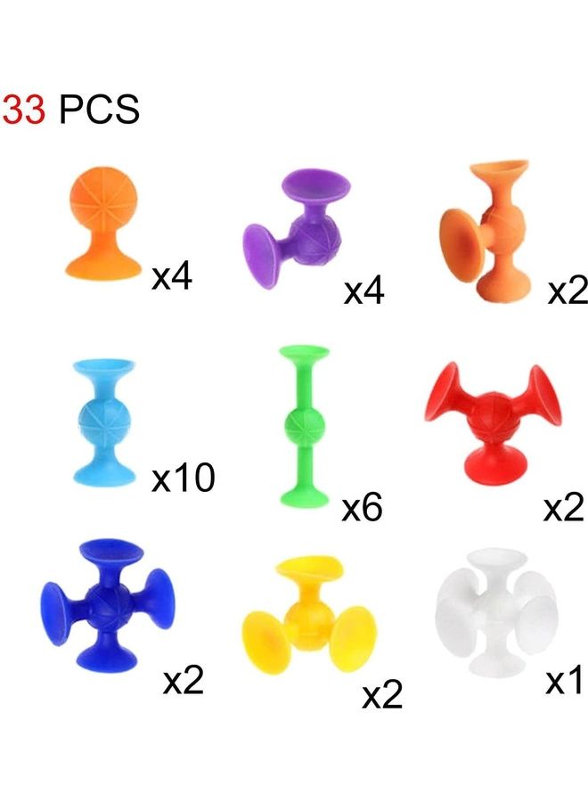XiuWoo 33-Piece Pop Sucker Stress Toy Set  - Image 2