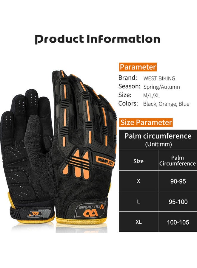 ويست بايكنج زوج قفازات بأصابع كاملة للدراجات النارية - Image 5