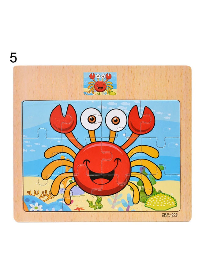 طقم أحجية تركيب صور خشبي على شكل حيوانات - Image 1