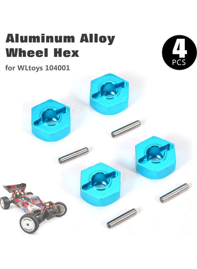 4-Piece Aluminum Alloy Hub Hex Coupler Wheels  - Image 4