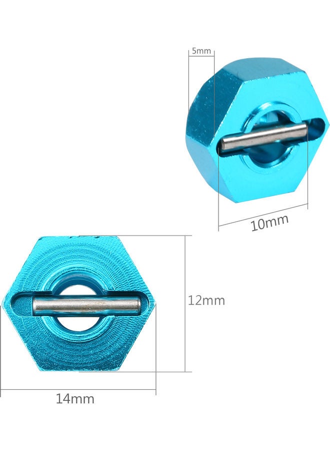 4-Piece Aluminum Alloy Hub Hex Coupler Wheels  - Image 5