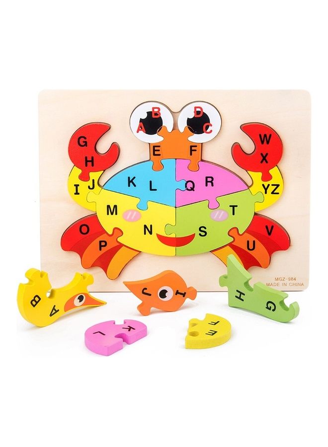 A-Z 26 Letters Wooden Jigsaw Puzzle