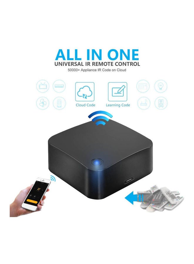 Generic WiFi-IR Remote IR Control Hub S5884—JA Black  - Image 2