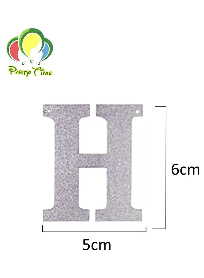 بارتي تايم لافتة رايات بتصميم عبارة "Happy Birthday" - Image 2