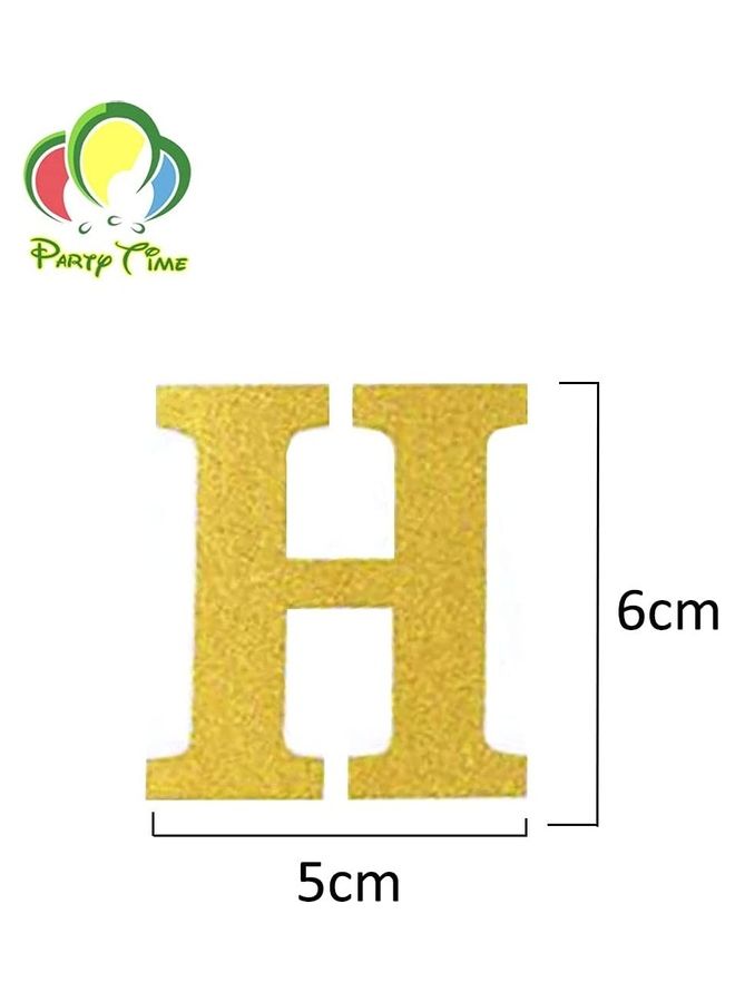 بارتي تايم لافتة رايات بتصميم عبارة "Happy Birthday" - Image 2