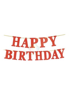 Party Time Happy Birthday Bunting Banner  - Image 1
