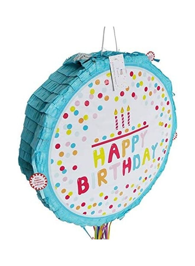 Party Time - Polka Dot Happy Birthday Pinata - Image 1