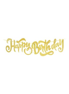 Party Time Happy Birthday Cursive Banner 