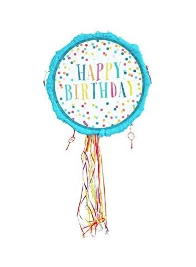 Party Time - Polka Dot Happy Birthday Pinata - Image 1