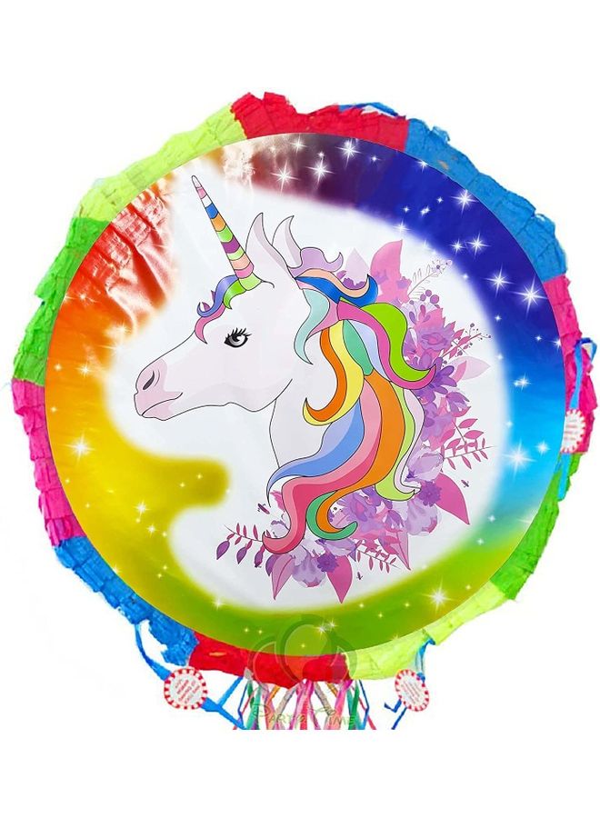 Party Time - Pull string Party Unicorn Pinata - Image 1