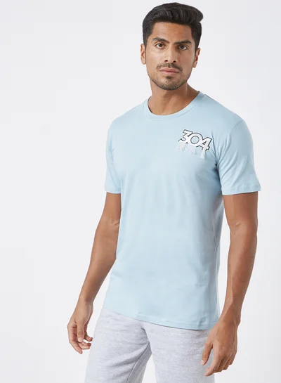 304 Tidal Crew Neck T-Shirt Light Blue