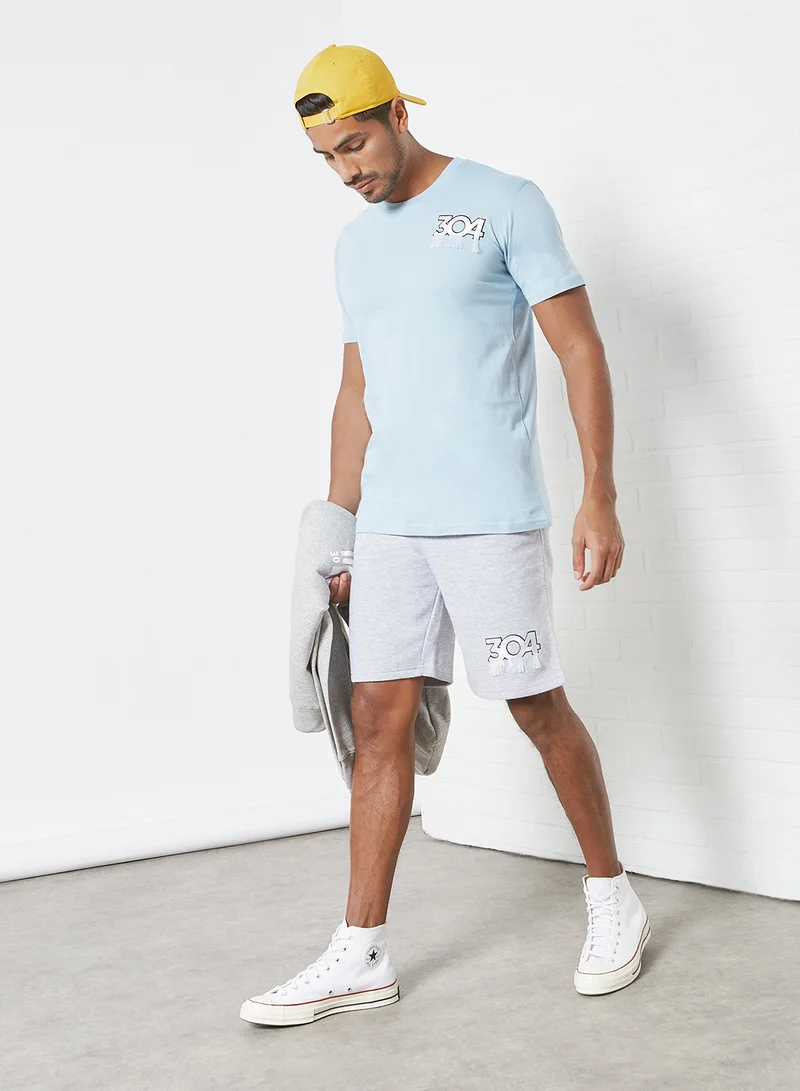 304 Tidal Crew Neck T-Shirt Light Blue