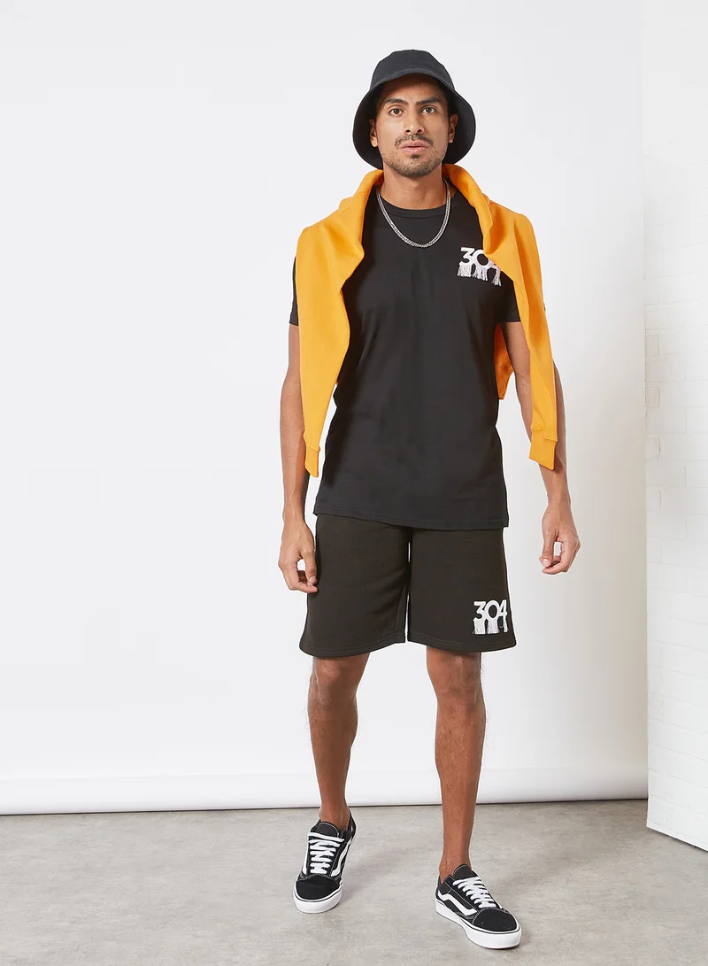 304 Tidal Crew Neck T-Shirt Black