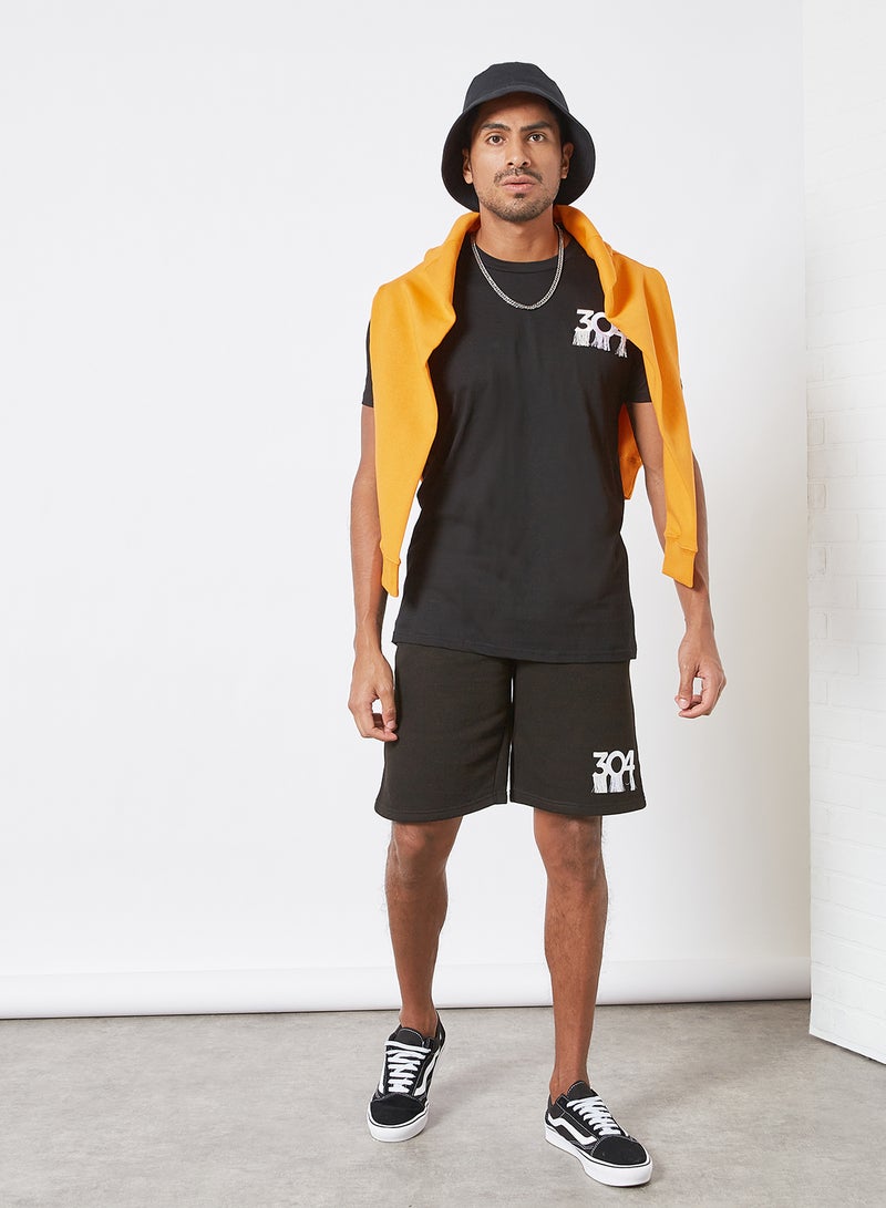 304 Tidal Crew Neck T-Shirt Black  - Image 3