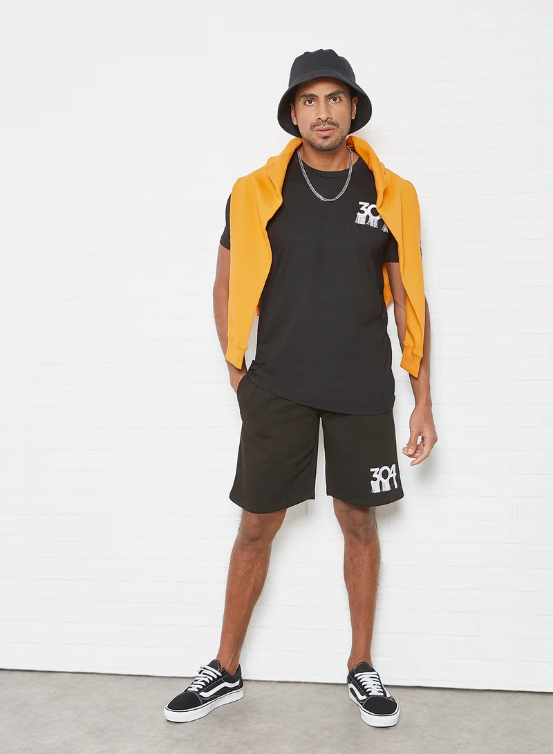304 Tidal Elasticated Shorts Black