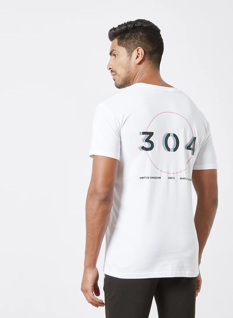 304 Circle Portal Print T-Shirt