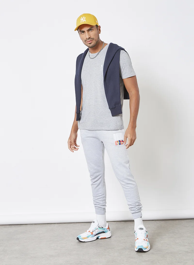304 Slogan Print T-Shirt Grey