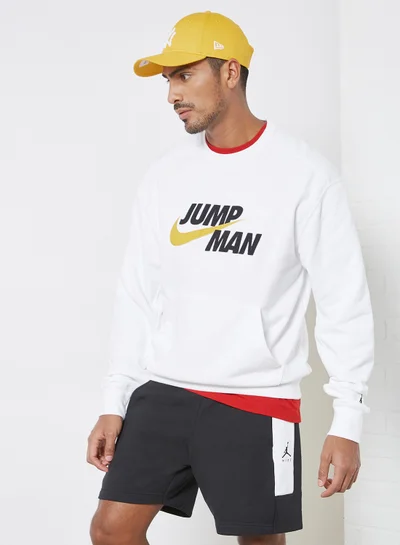 Jordan Jordan Jumpman Fleece Sweatshirt White