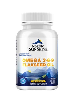 Omega 3-6-9 Flax Seed Oil 100 Softgels