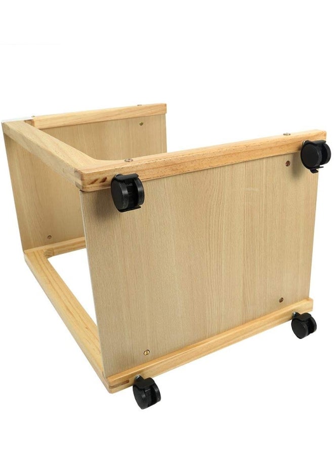 Yatai - 2-Tier Rolling Storage Cart With Wheels Brown - Image 1