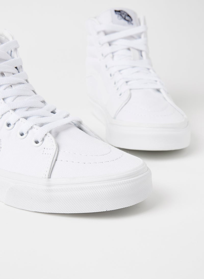 VANS Detail Stitching High Top Sneakers White  - Image 4