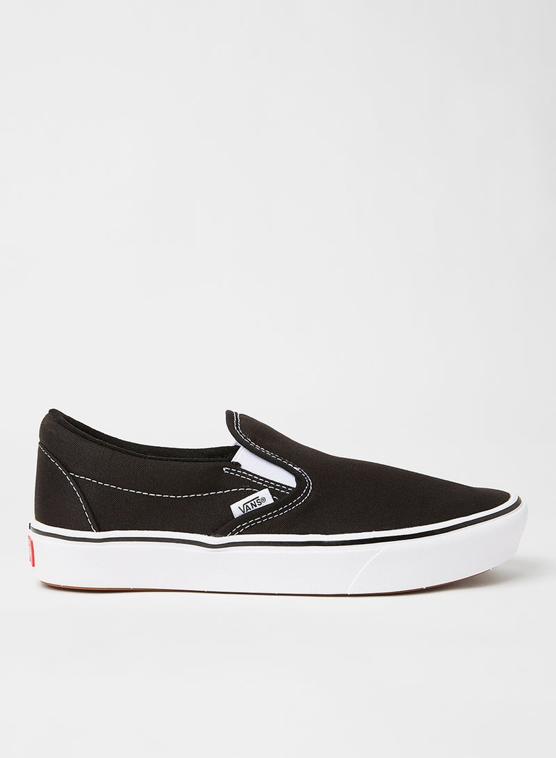 VANS Comfycush Slip Ons Black/True White  - Image 1