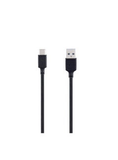 موماكس كابل شحن ومزامنة بمنفذ USB إلى منفذ Typ- طراز 3A أسود 