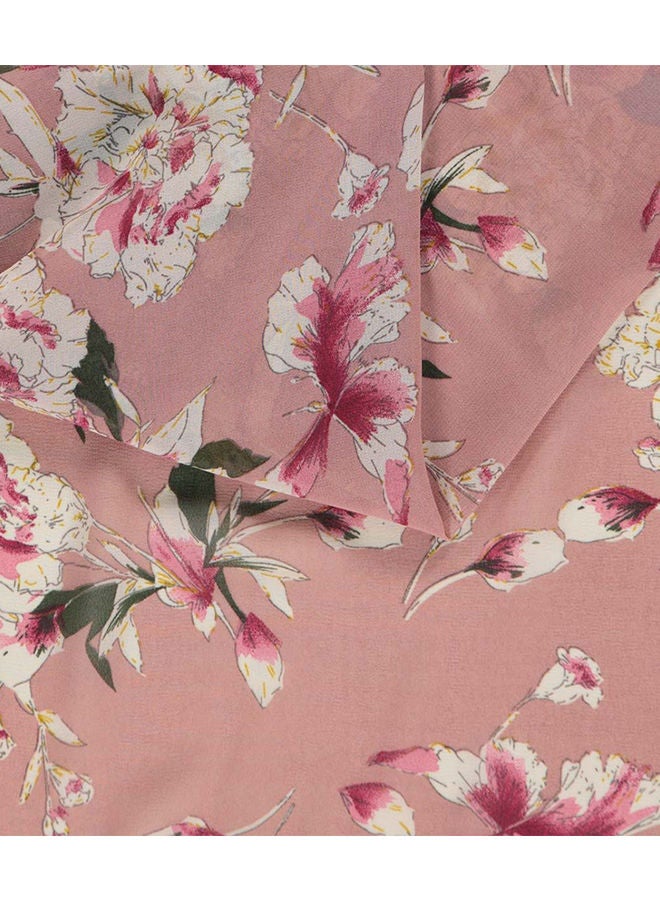Tie Shop - Stylish Printed Crepe Chiffon Scarf Multicolour - Image 1
