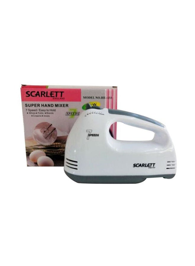 7-Speed Electric Super Hand Mixer HE-133 260 W 12345TT0018 White/Silver/Grey - Image 2